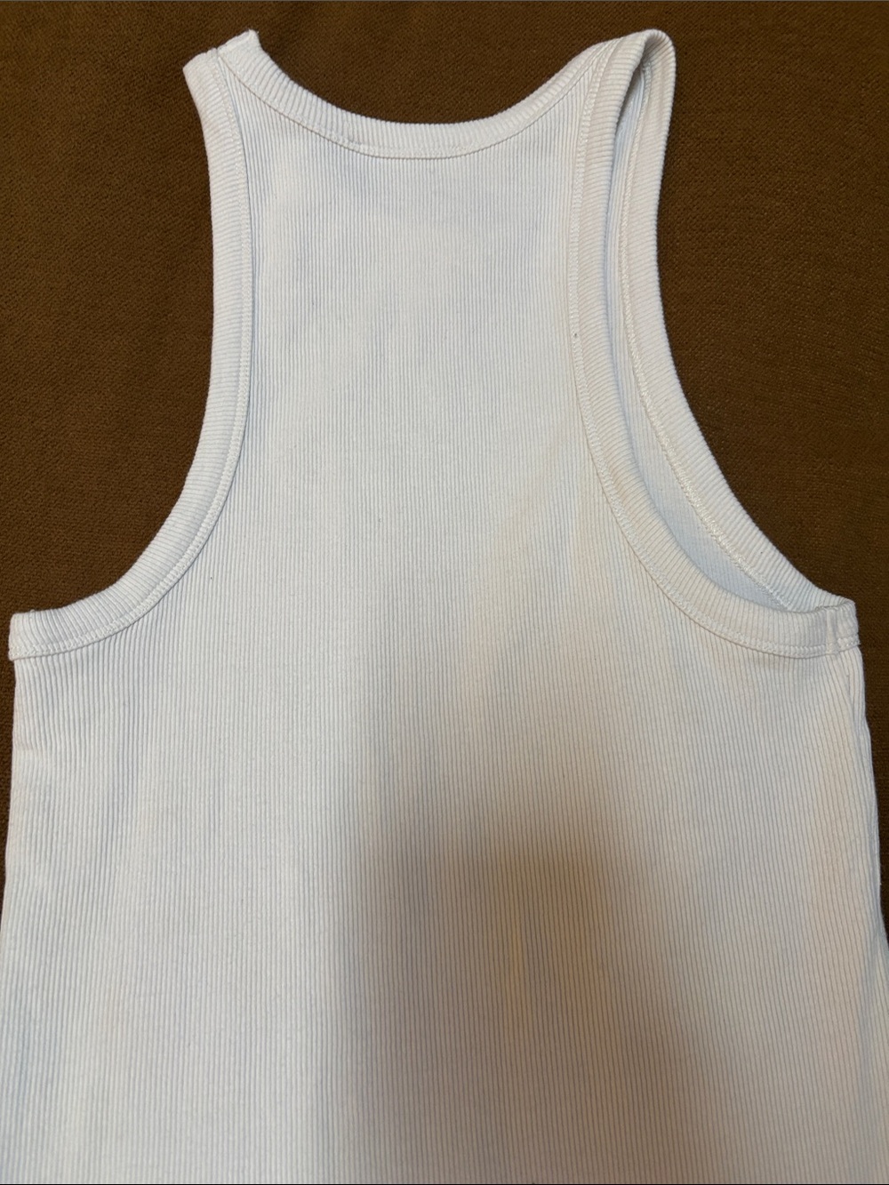 Anine Bing White Ribbed Racerback Tank - Picture 12 of 17